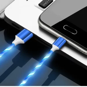 MVQF 5A Fast Charging Cable Glowing LED Cable Micro USB TypeC Data Cable Flowing Streamer Light LED USB C Cord for Huawei Xiaomi - Image 6