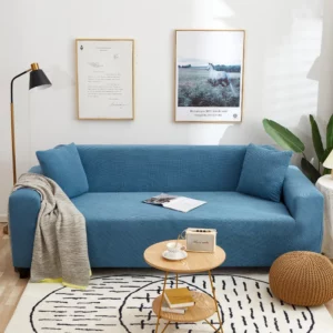 Solid Color All Season Universal Sofa Cover, Nordic Fashion Knitted Elastic All Inclusive Sofa Cover, Dustproof Sofa Pad - Image 3