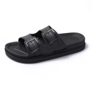 Summer Slippers Women Casual Clogs PVC Breathable Double Buckle Jelly Shoes Slip On Flip Flops Shoe Female Beach Sandals Mujer - Image 6