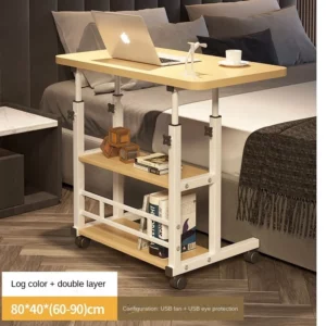 Warming New Lift learning desk bedside desk bedroom simple bed computer bedroom lazy desk movable office simple desk - Image 3