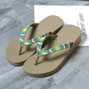Women Slippers Summer Outside Slope Heel Flip Flops Women Fashionable Beach Shoes Casual Vacation Outdoor Slippers Pantuflas - Image 2
