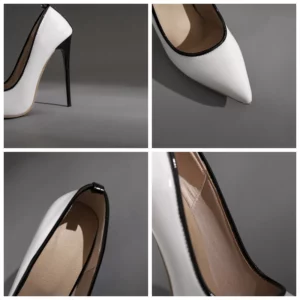 ORCHA LISA Women Pumps 2021 New Pointed Toe 12.5cm High Thin Heels Patent Leather Sexy Size 47 Date Office Summer C2229 - Image 6