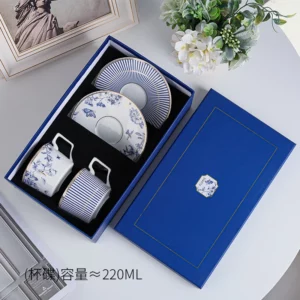 European Bone China Coffee Cups and Saucers Set Exquisite British Afternoon Tea Tea Set Gift Box Wedding Birthday Gift - Image 6