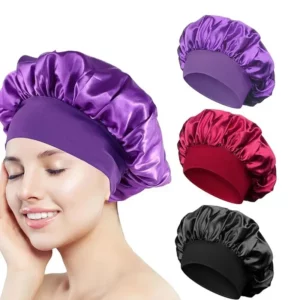 Bonnet Satin Sleeping Hat Hair Night Sleep Cap Head Cover Shower Caps for Bath and Sauna Bathing Shower Cap Bathroom Products - Image 6