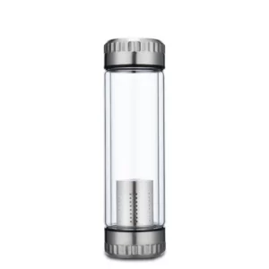 280/350/500ML Glass Water Bottle Stainless Steel Tea Infuser Filter Double Wall Lid Thick Bottom Drinking Office Home Cup Gift - Image 5