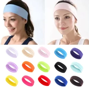 Summer Sports Headbands For Women Fitness Run Yoga Bandanas Solid Color Elastic Hair Bands Stretch Makeup Hair Accessories 2023 - Image 5