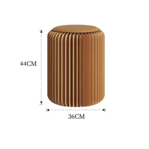 Living Room Folding Stool Paper Honeycomb Structure Chair Round Make up Dressing Stools Home Decor Stacked Portable Stool Simple - Image 5