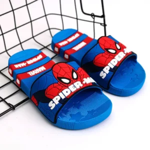 Disney Children's Slippers Summer Boys Indoor Thick Bottom Bath Soft Anti-skid Sandals Carton Boys Flip-flops Outside Blue Shoes - Image 3