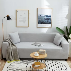 Solid Color All Season Universal Sofa Cover, Nordic Fashion Knitted Elastic All Inclusive Sofa Cover, Dustproof Sofa Pad - Image 4