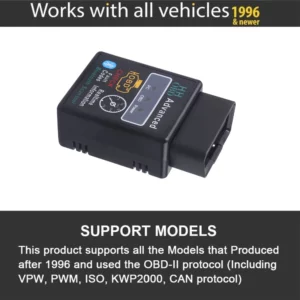 OBD2 ELM327 Bluetooth V2.1 OBDII ELM 327 WIFI V1.5 HH OBD ELM327 Bluetooth V2.1/2.1 OBD 2/II Diagnostic Tool Auto Code Scanner - Image 3