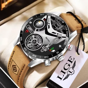 LIGE 2025 New Rugged Military Sports Smart Watch Men 1.39” HD Screen Heart Rate Bluetooth Call Waterproof Outdoor Men SmartWatch - Image 1