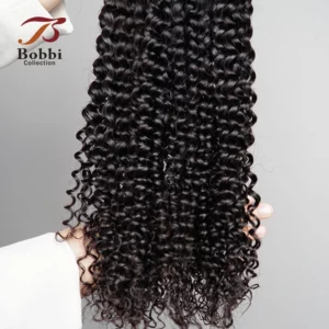 100% Human Hair Bulk for Braiding 1 Bundle Jerry Curly Natural Black Indian Remy Human Boho Braiding Hair Bulk Extensions Bobbi - Image 4