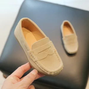Boys Loafers Toddlers Kids Fashion Leather Shoes Slip-on Children Flats Classic Spring Autumn Flock Suede Fabric Moccasins Soft - Image 5