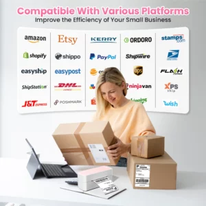 Phomemo 241 Bluetooth Thermal Label Printer Wireless Small Shipping Label Printer 4X6 Compatible with iPhone Android Mac Window - Image 4