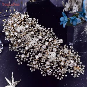 YouLaPan Bride Forehead Headband Sparkling Rhinestone Headpieces For Wedding Women Prom Party Head Jewelry Accessories HP599 - Image 5