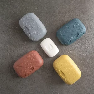 Four Colors Portable Travel Soap Box Waterproof Leak Proof Stylish Compact Easy To Carry Bathroom Storage Sealed Box - Image 4