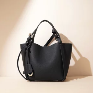 High-end Suede Leather Shoulder Bag Cowhide Basket Handbag Simple Commuter Versatile Crossbody Bags 2024 New Designer Brand - Image 3