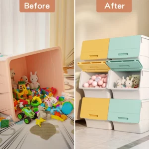 Multi-storey Home Storage Cabinet Drawer Plastic Children's Wardrobe Locker Baby Toys Cupboard Thick Organizer storage cabinet - Image 2