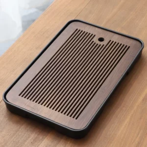 Square Bamboo Tea Trays with Drainage Elegant Kung Fu Tea Tray Party Tea Sets Adult Dry Use Simple Tablett Chaban Bamboo Tray - Image 6