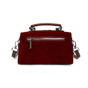Women‘s Bag Quality Faux Suede Shoulder Bag Solid Double Zipper Fashion Messenger Bag 2025 Hot Sale Bags for Women Bolsa Mujer - Image 2