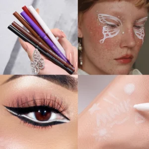 Waterproof Eyeliner Pen Smooth Matte Black Brown Gel Eye Liner Pen Quick-drying Long Lasting Pencil Not Blooming Eye Makeup - Image 3