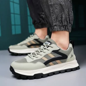 Man Trend 2024 High Quality Shoes Men's Outdoor Sneakers Breathable Running Shoes Thick Soled Mesh Sport Sneakers - Image 4