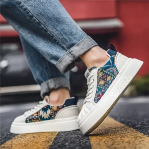 New Men's Casual Sports Shoes Comfortable Breathable Trendy and Versatile Sneakers Flat-soled Outdoor Sports Little White Shoes - Image 6