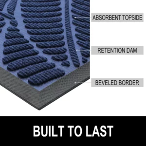 Olanly Door Mats Indoor Outdoor Dirt Trapper Non-Slips Entrance Mat Washable Mats For Entryway Front Door Garden Door Mats Rugs - Image 3