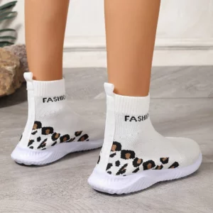 Designer Shoes for Women High-top Sock Sneakers Women Trendy Sports Shoes Women Mesh Breathable Jogging Walking Ladies Shoes - Image 6
