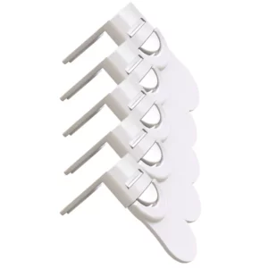 Baby Safety Drawer Lock Anti-Pinching Hand Cabinet Drawer Locks Plastic White Safety Buckle for Children Kids Protection - Image 4