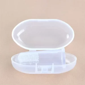 Cute Baby Finger Toothbrush Box Set Children Teeth Clear Massage Soft Silicone Infant Rubber Cleaning Brush Massager Dental Care - Image 4