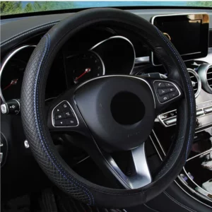 Automobile universal steering wheel cover non-slip car steering wheel cover non-slip embossed leather Car-styling - Image 3