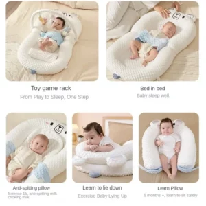 93 Baby Lounger Sleep Positioner - Anti-Reflux Cushion for Newborns, Prevents Startle Reflex, Newborn Sleep Aid. - Image 3