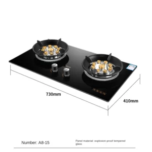 Double Burner Gas Stove, Home Use, Tabletop and BuiltIn High Flame Gas Cooker, HighPerformance Stove, Quick Heat Appliance - Image 6