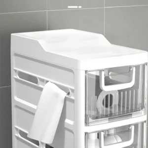 Toilet Rack Floor-to-ceiling Toilet Side Cabinet Side Cabinet Toilet Toilet Crevice Cabinet Storage Storage Artifact Bathroom - Image 3