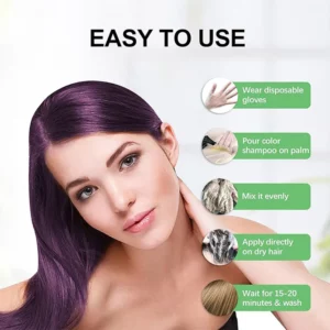 New 200ml Black Hair Color Dye Hair Shampoo Cream Organic Permanent Covers White Gray Shiny Natural Ginger Essence For Women Men - Image 6