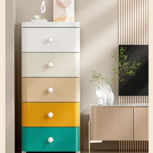 Home Kitchen Seam Storage Cabinet Drawer Style Bedroom Narrow Seam Storage Cabinet Toilet Slot Content Rack - Image 3