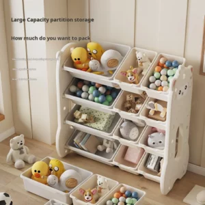 Children's toy storage large capacity classification multi-layer storage rack baby locker Shelf organizer Children's bookshelve - Image 2