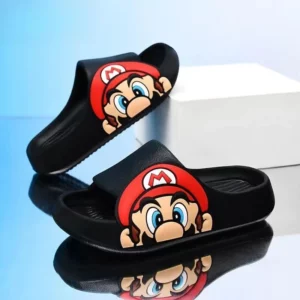 Super Mario Cartoon Animation Indoor Bath Anti-Slip Baby Parent-Child EVA Slippers Medium and Old Children Outing Sandals - Image 6