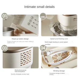 Multi-functional Food Mixer for Kitchen Baking 5L Intelligent Automatic Cream Maker Flour Stirring Cooking Machine Dough Mixer - Image 6