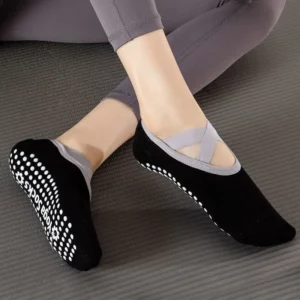 Women Yoga Socks Anti Slip Bandage Sports Ladies Girls Ballet Socks Dance Sock Slippers Yoga Socks Non Slip Acupressure Mat - Image 6