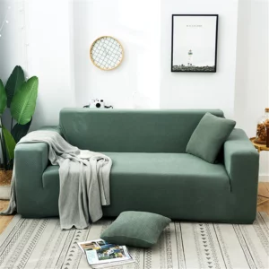 Solid Color All Season Universal Sofa Cover, Nordic Fashion Knitted Elastic All Inclusive Sofa Cover, Dustproof Sofa Pad - Image 6