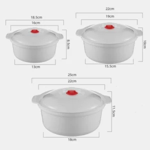 Microwave Oven Special Box Household Plastic Heating Fresh Keepeing Box with Lid Steamed Bun Instant Noodles Kitchen Bowl - Image 6