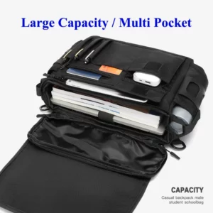OZUKO Men Shoulder Bag High Quality Large Messenger Bags Male Water Resistant Handbag Outdoor Short Trip Crossbody Bag - Image 4