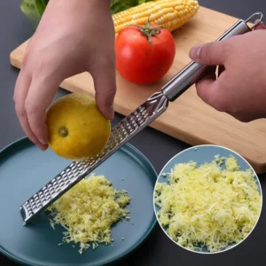 Handheld Cheese Grinder Stainless Steel Garlic Grater Vegetable Fruit Grinder Lemon Zester Citrus Ginger Cheese Grinding Tools - Image 2