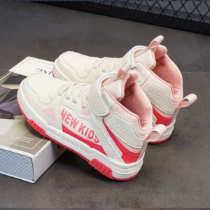 Winter Warm Kids Sneakers Boys Girls Skateboard Shoes Plush High Top Fashion Children Sports Tennis Walking Casual Warm Shoes - Image 4