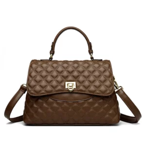 2024 Trendy High Quality Soft Leather Messenger Bag Luxury Designer Multi Layered Women's Handbag Women's Shoulder Crossbody Bag - Image 4