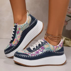 Colorful Sequins Platform Sneakers Women 2025 Fashion Thick Bottom Vulcanized Shoes Woman Plus Size Non Slip Walking Shoes 43 - Image 4