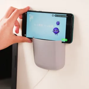 Wall Mounted Storage Box Mobile Phone Plug Holder Stand Rack Remote Control Storage Organizer Case For Air Conditioner TV - Image 4
