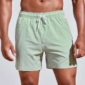 New 3d Line Splicing Men's Sports Shorts For Summer Casual Soft Personalized Breathable Holiday Polyester Beach Surfing Shorts - Image 3